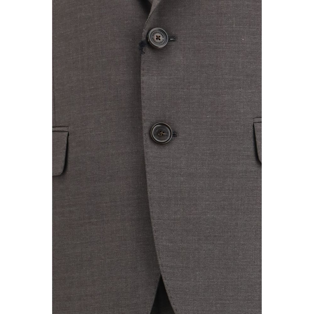 Dsquared² Gray Wool Two-Piece Suit