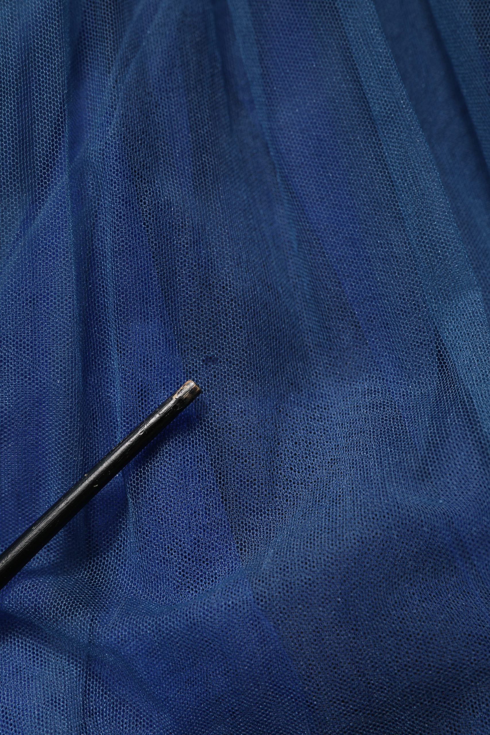 Dolce & Gabbana Blue Tulle Midi A-line Sleeveless Dress