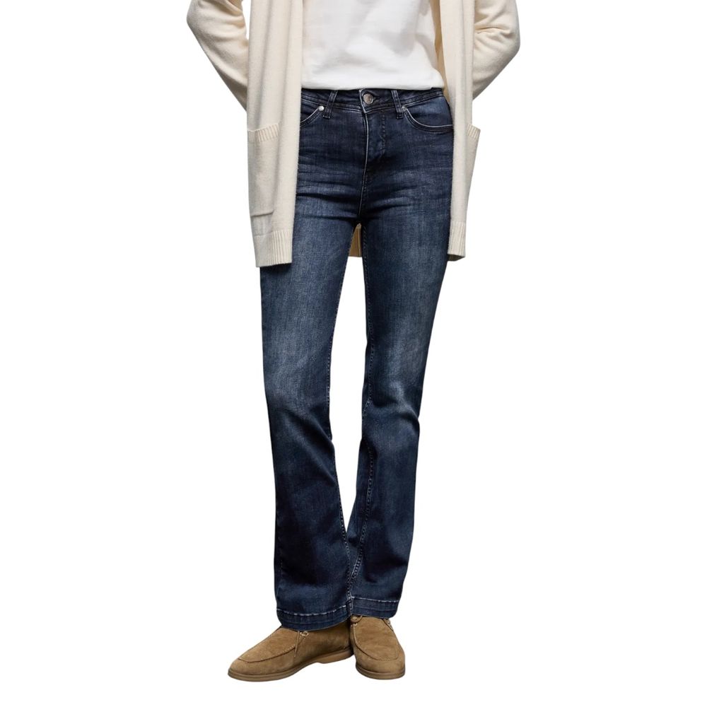 Street One Blue Cotton Skinny Jeans