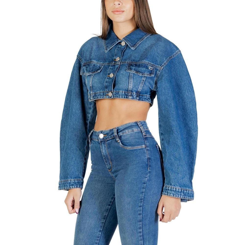 Colcci Blue Cotton Denim Jacket