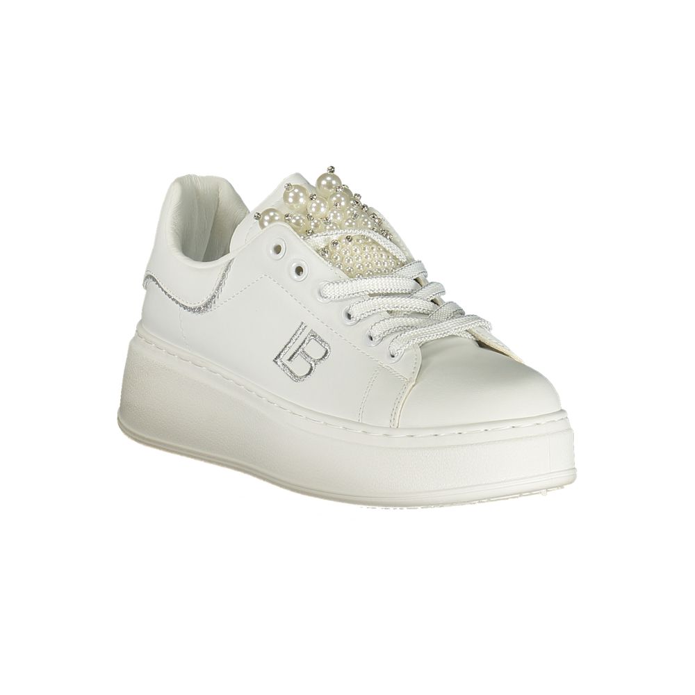 Laura Biagiotti Bianco Polyurethane Women Sneaker LUNESCAPE