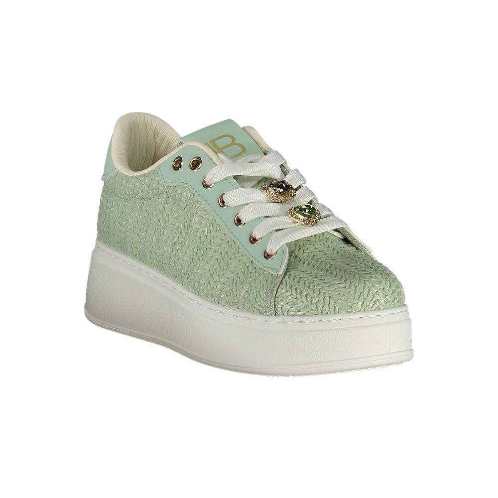 Laura Biagiotti Verde Poliuretano Women Sneaker LUNESCAPE