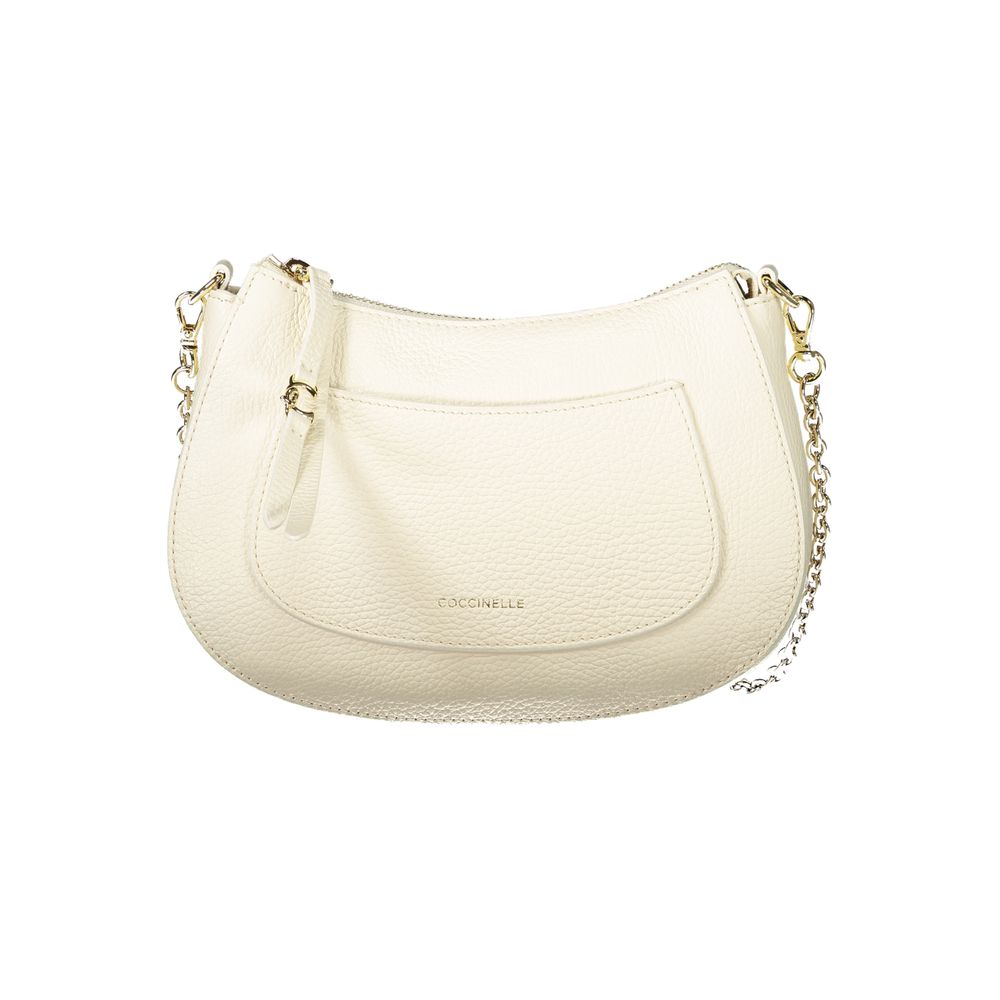 Coccinelle Bianco Leather Women Handbag LUNESCAPE