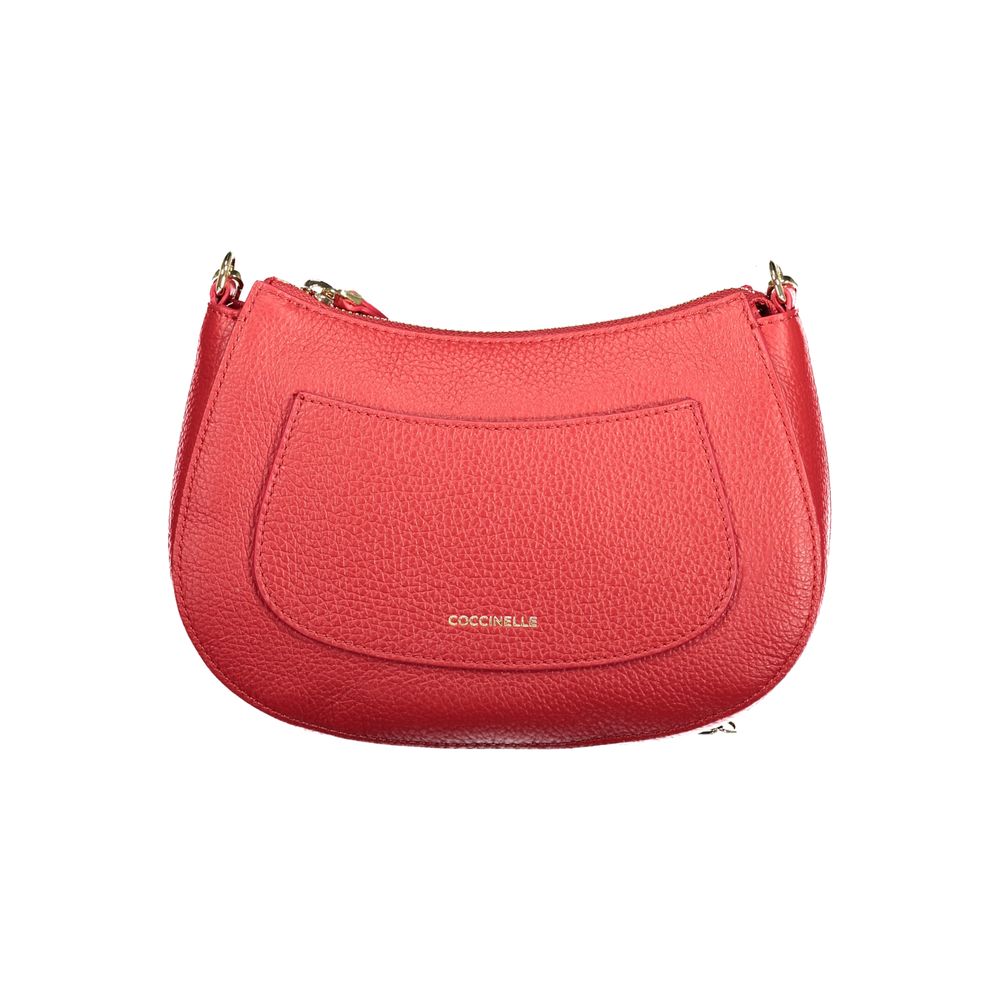 Coccinelle Red Leather Women Handbag LUNESCAPE