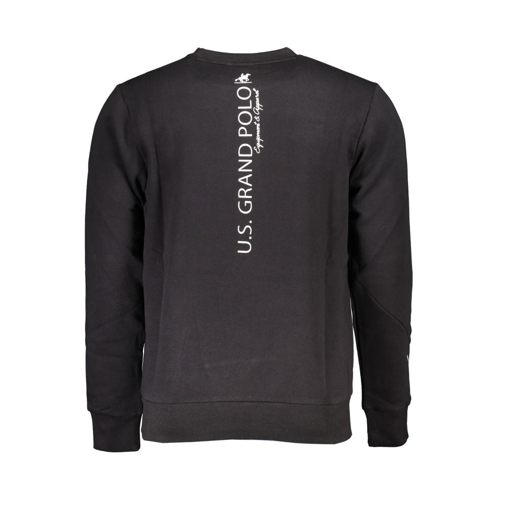 U.S. Grand Polo Black Cotton Men Sweatshirt