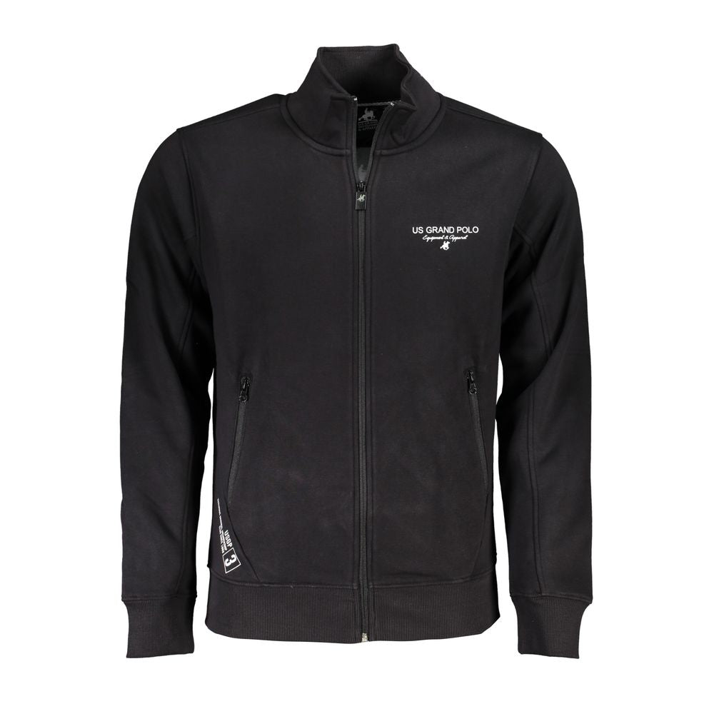 U.S. Grand Polo Black Cotton Men's Sweatshirt