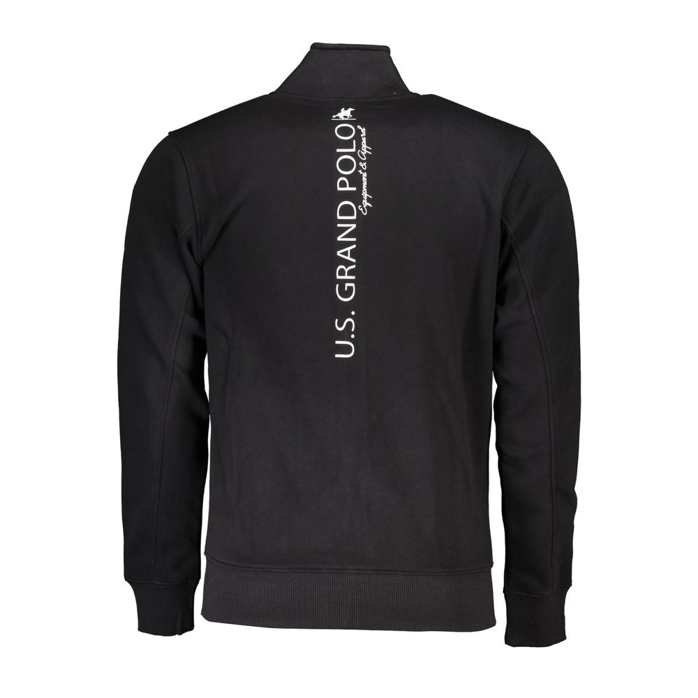 U.S. Grand Polo Black Cotton Men's Sweatshirt
