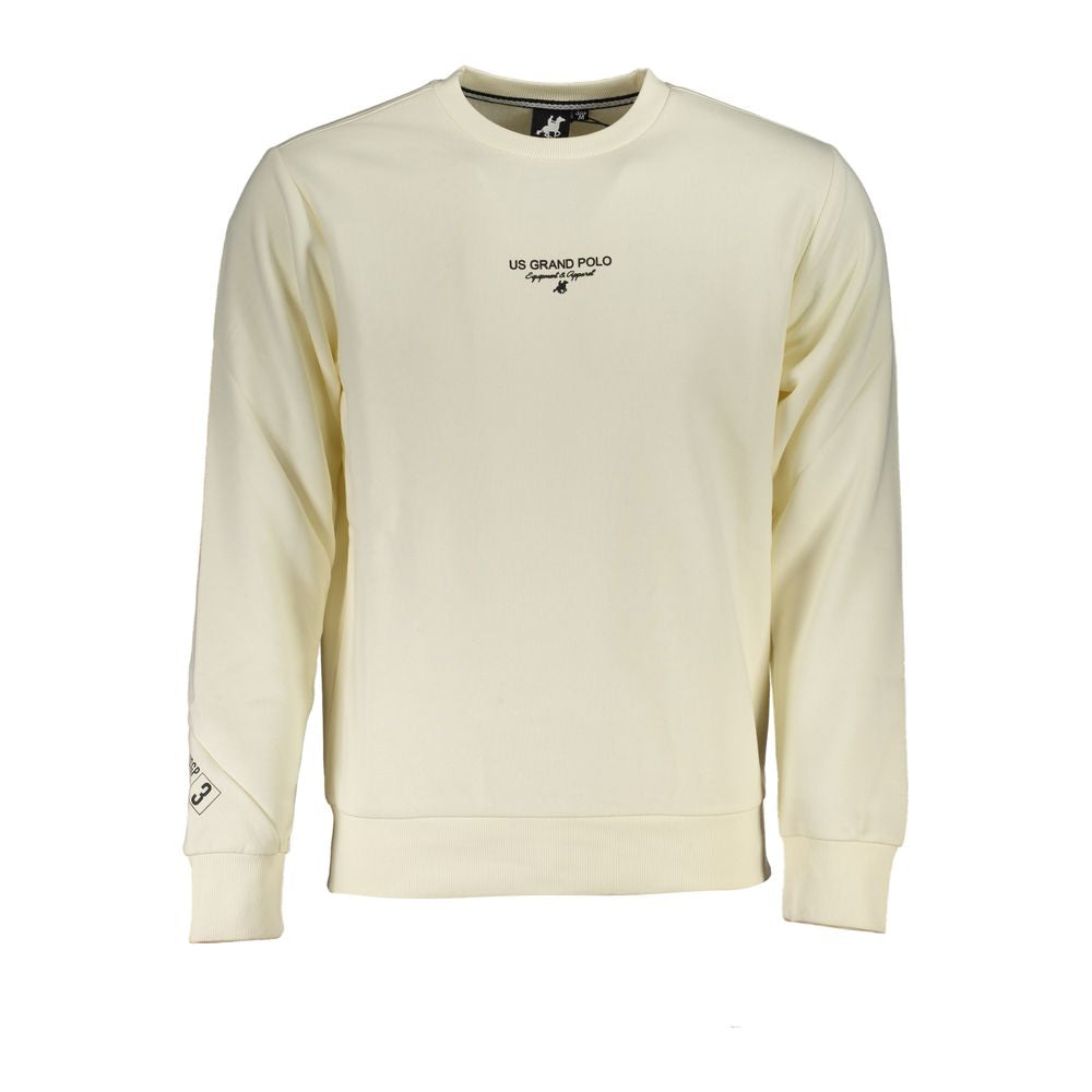 U.S. Grand Polo White Cotton Men's Sweatshirt