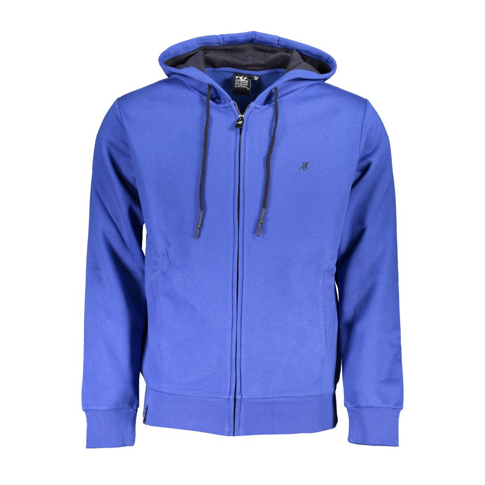 U.S. Grand Polo Blue Cotton Men Hoodie