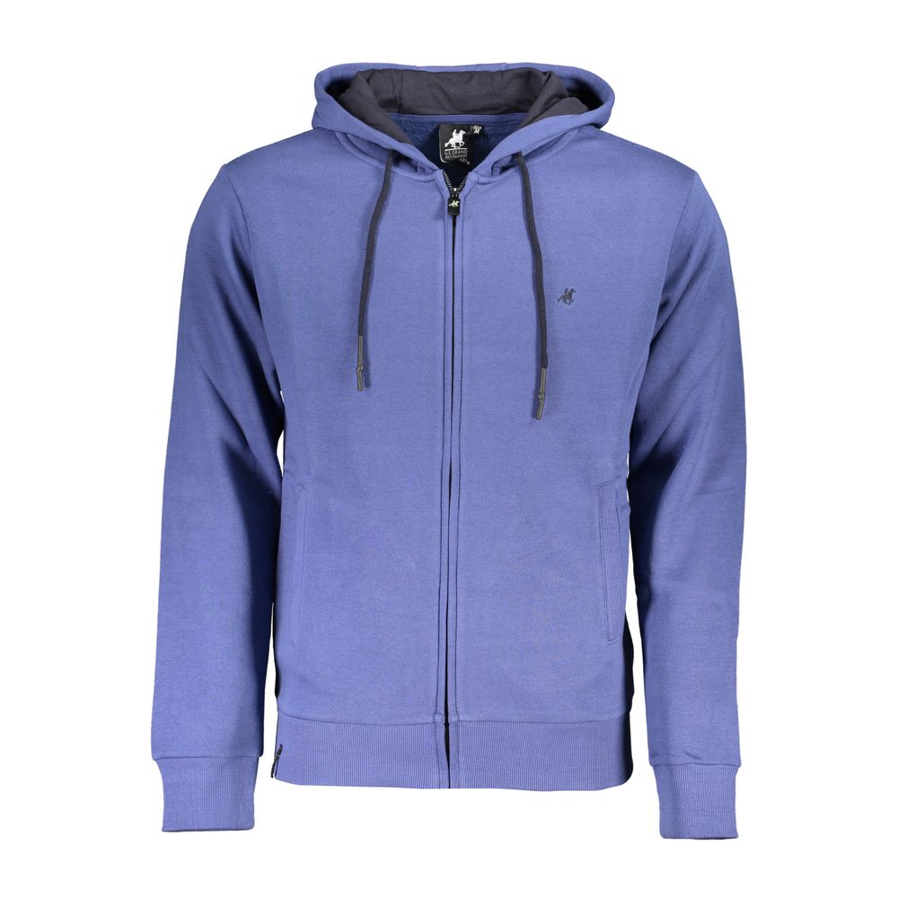 U.S. Grand Polo Blue Cotton Men's Hoodie