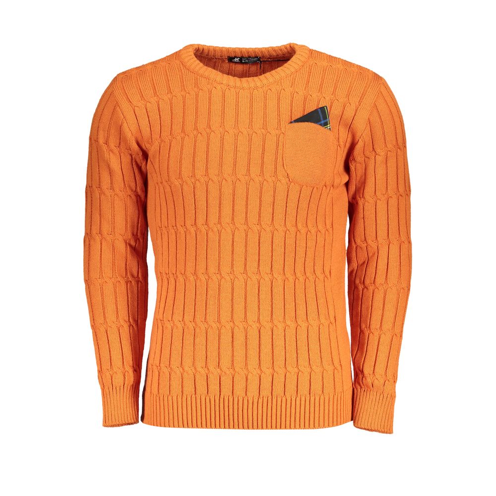 U.S. Grand Polo Arancione Acrylic Men Sweater