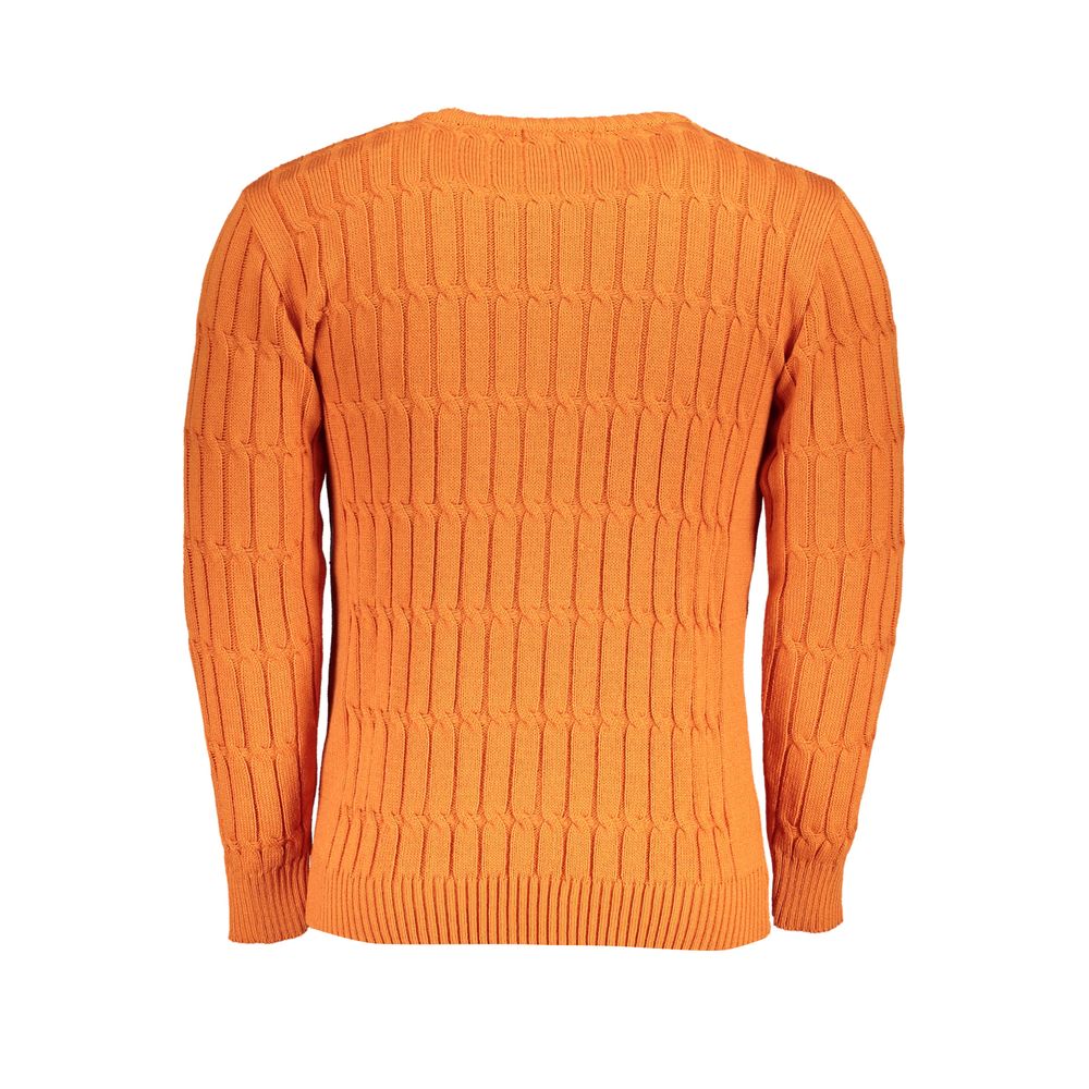 U.S. Grand Polo Arancione Acrylic Men Sweater