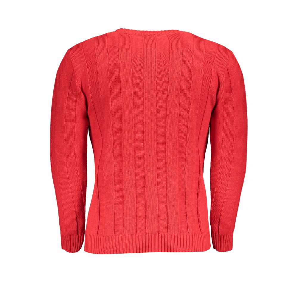 U.S. Grand Polo Red Acrylic Men's Sweater