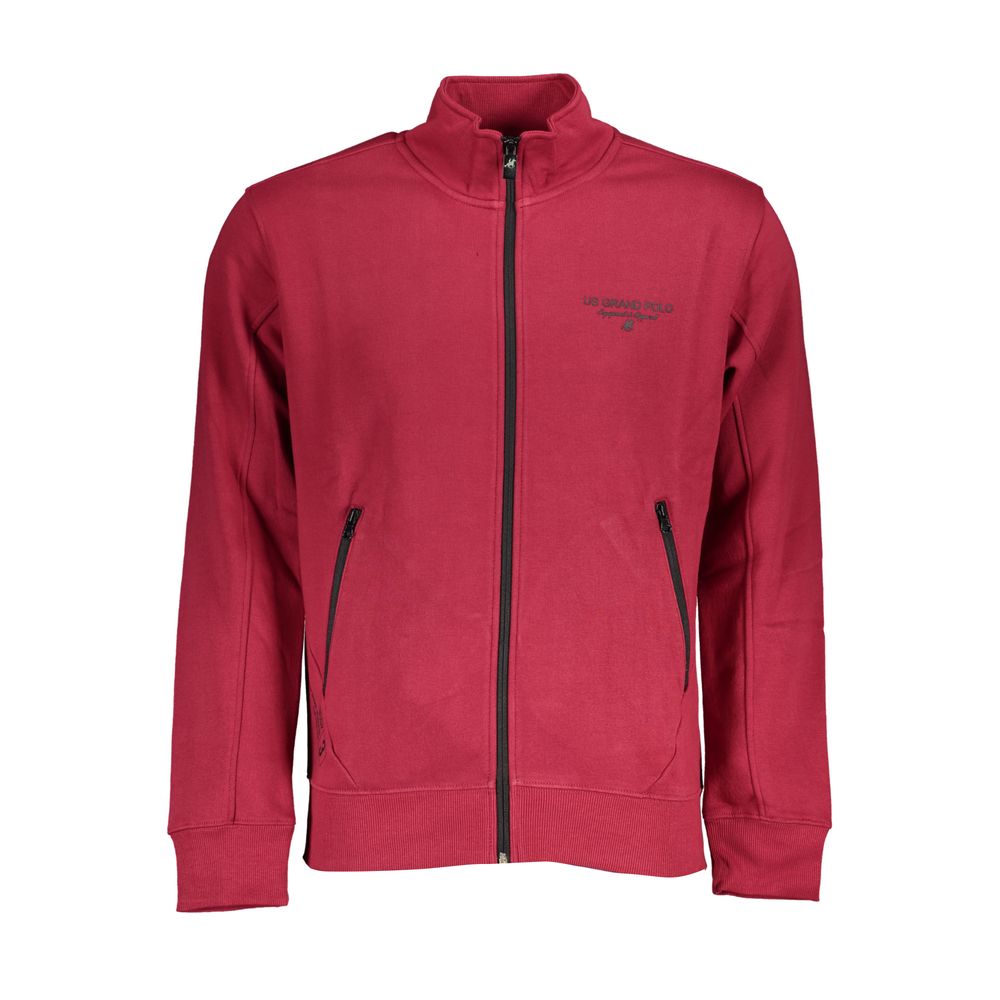 U.S. Grand Polo Red Cotton Men Sweatshirt
