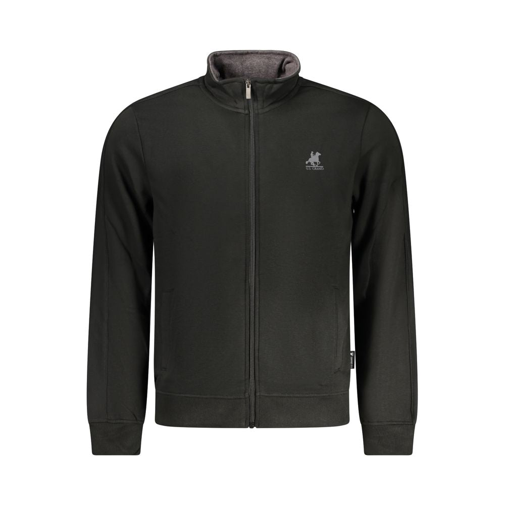 U.S. Grand Polo Black Cotton Men Sweatshirt