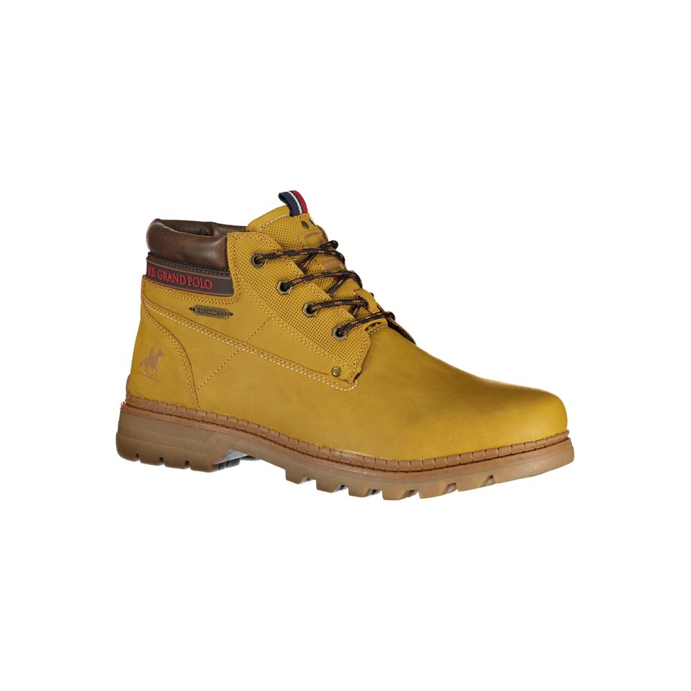 U.S. Grand Polo Yellow Polyurethane Men Ankle Boot