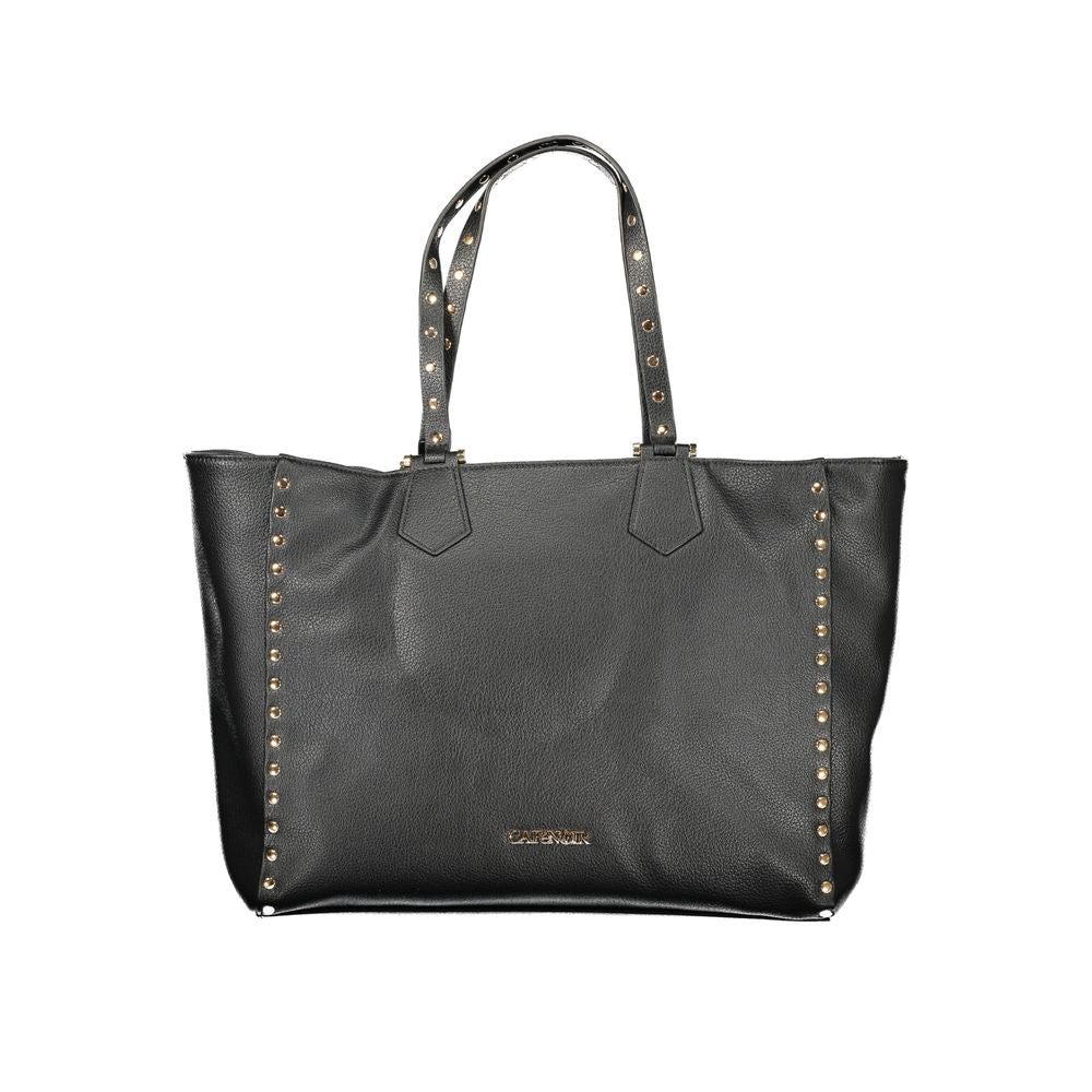 Cafenoir Black Polyurethane Women Shoulder Bag