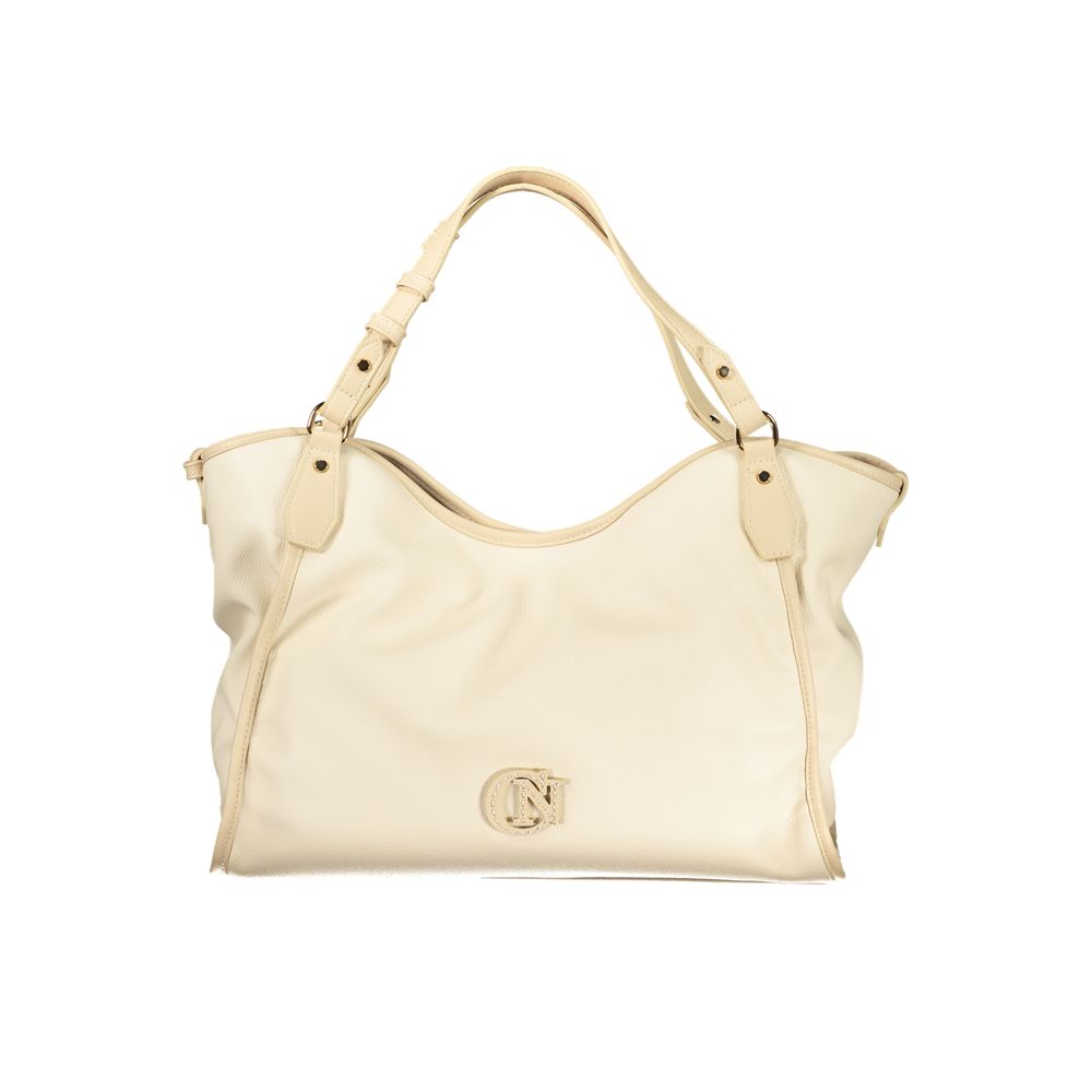 Cafenoir Beige Polyurethane Women Shoulder Bag