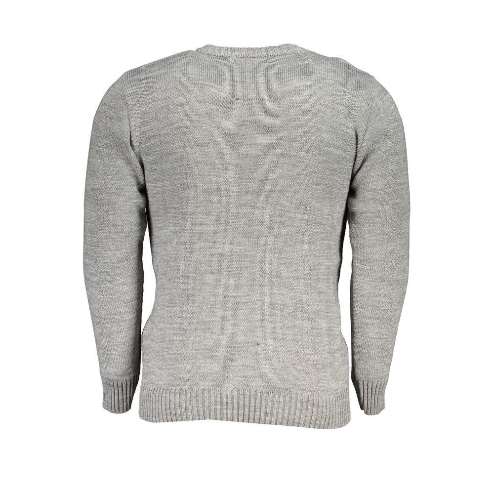 U.S. Grand Polo Grigio Acrylic Men Sweater