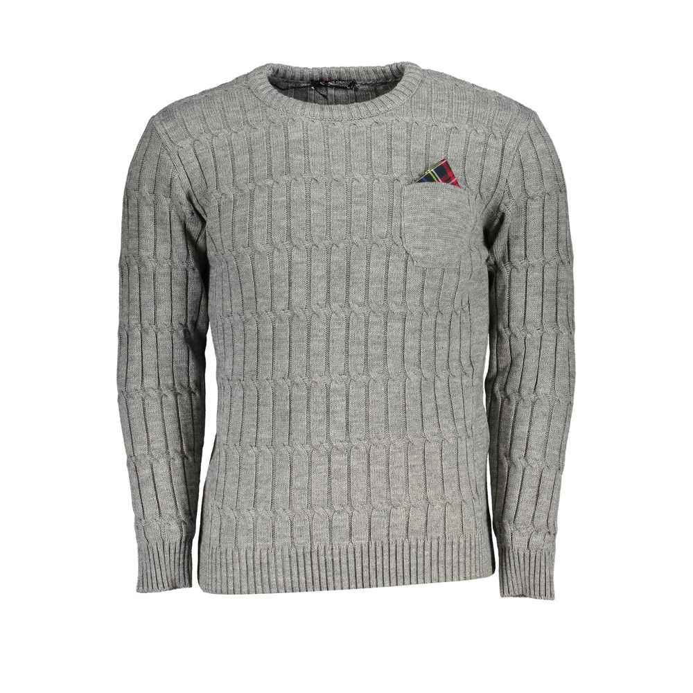 U.S. Grand Polo Grigio Acrylic Men Sweater
