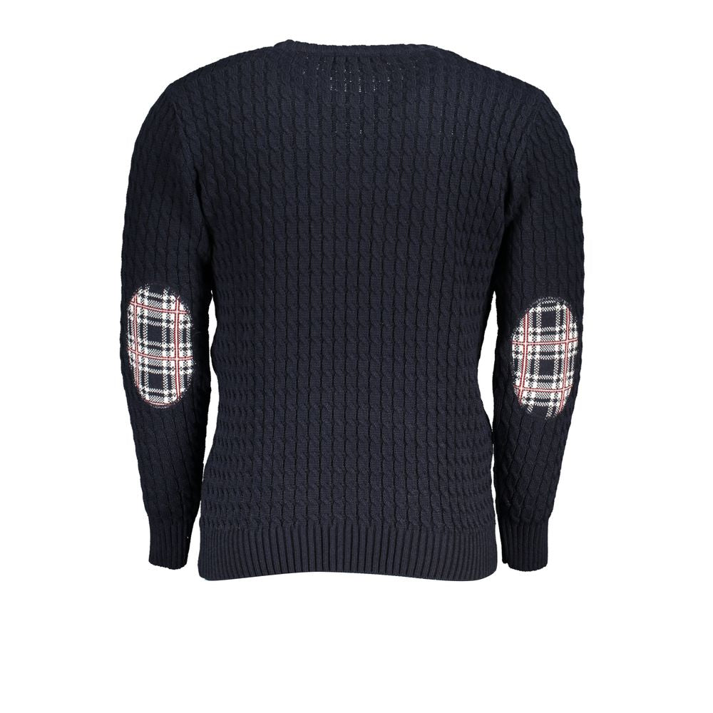 U.S. Grand Polo Blu Acrylic Mens Sweater