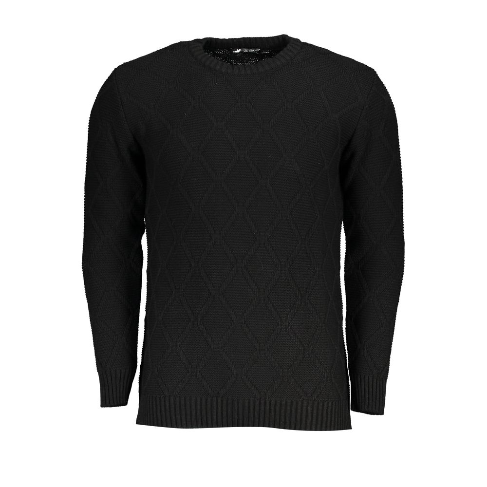 U.S. Grand Polo Black Acrylic Men's Sweater