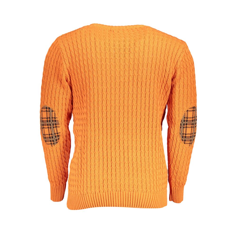 U.S. Grand Polo Arancione Acrylic Men Sweater