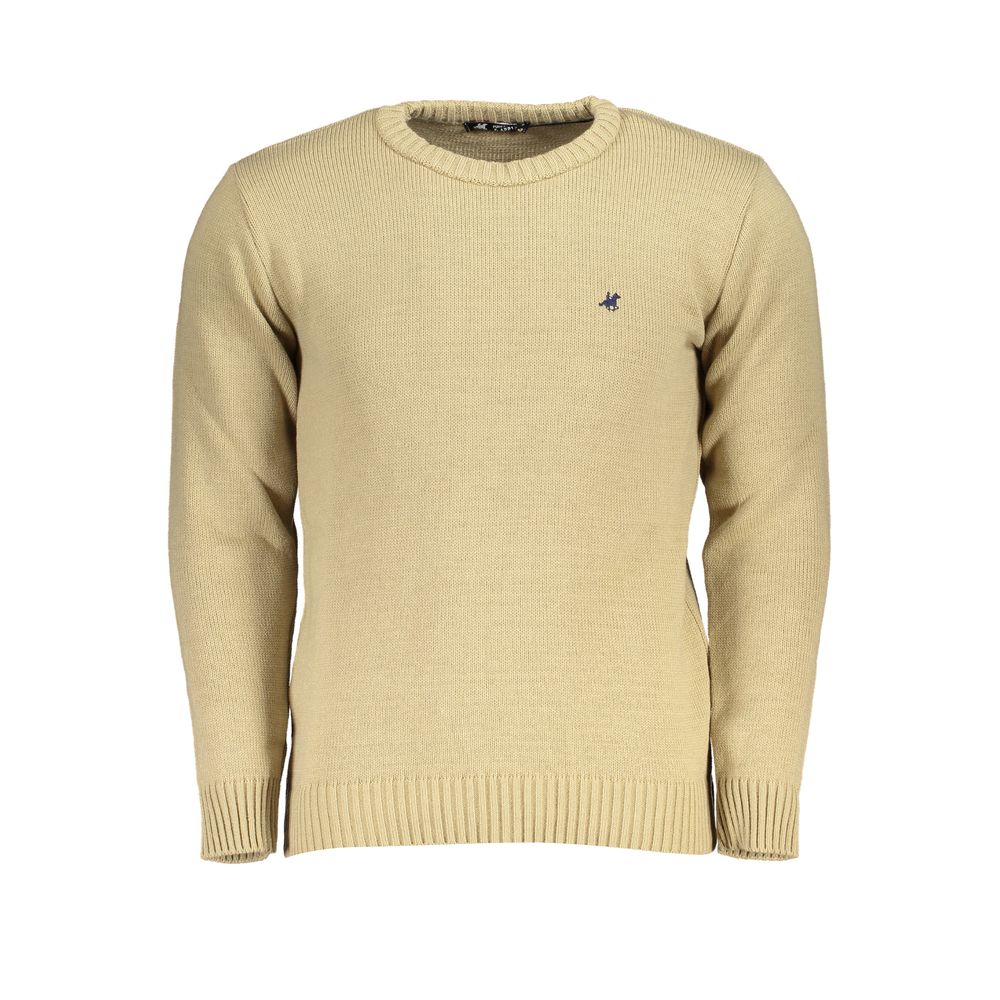 U.S. Grand Polo Beige Acrylic Men's Sweater