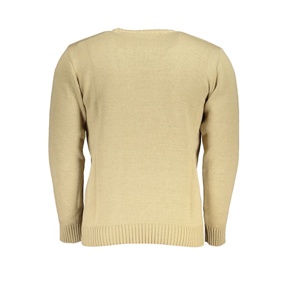 U.S. Grand Polo Beige Acrylic Men's Sweater