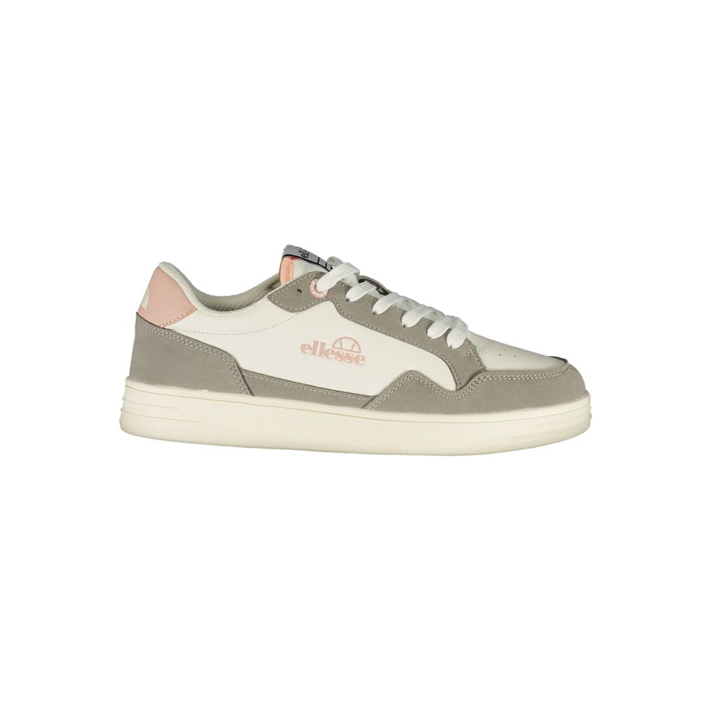 Ellesse White Polyurethane Women Sneaker