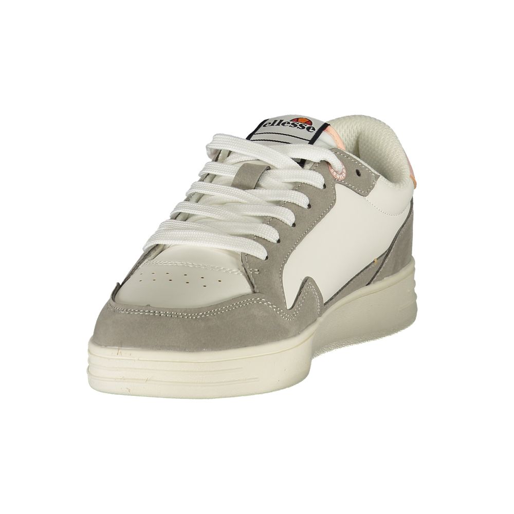 Ellesse White Polyurethane Women Sneaker