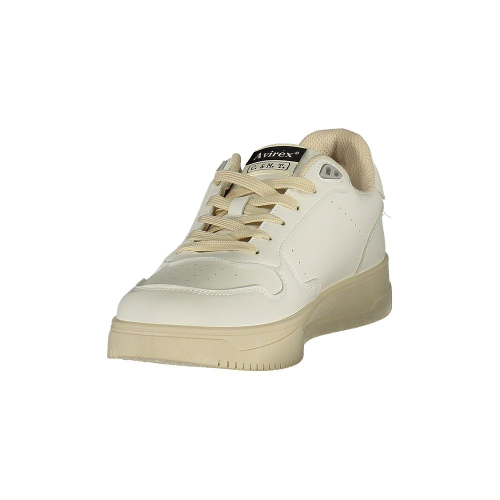 Avirex White Polyurethane Men Sneaker