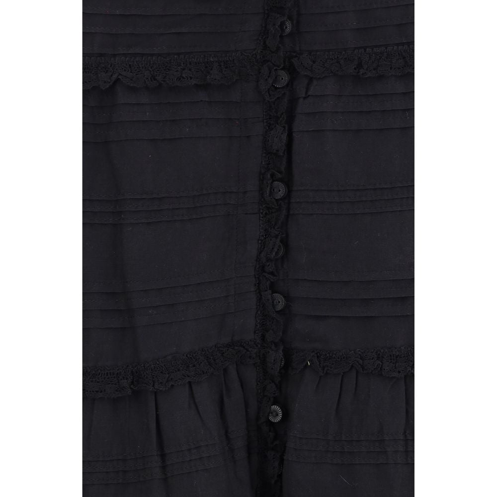 Isabel Marant Étoile Black Viscose Long Skirt