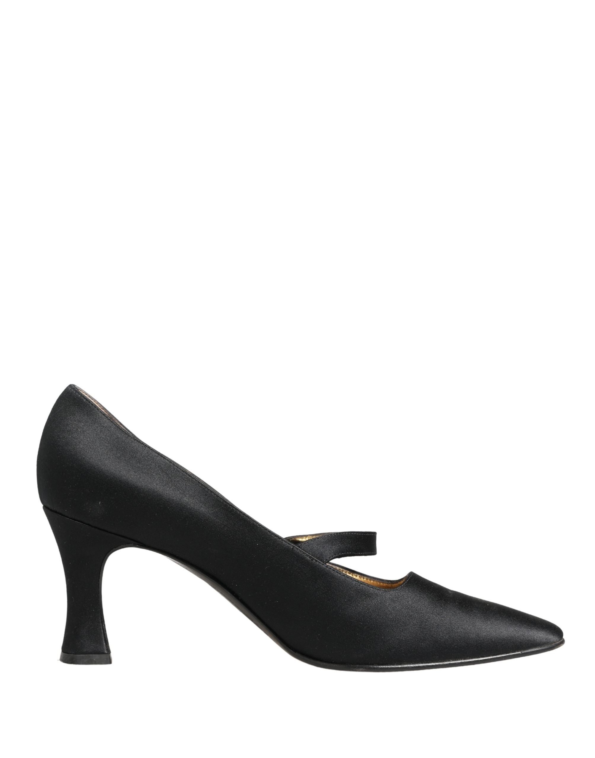Dolce & Gabbana Black Satin Mary Jane Pumps Shoes
