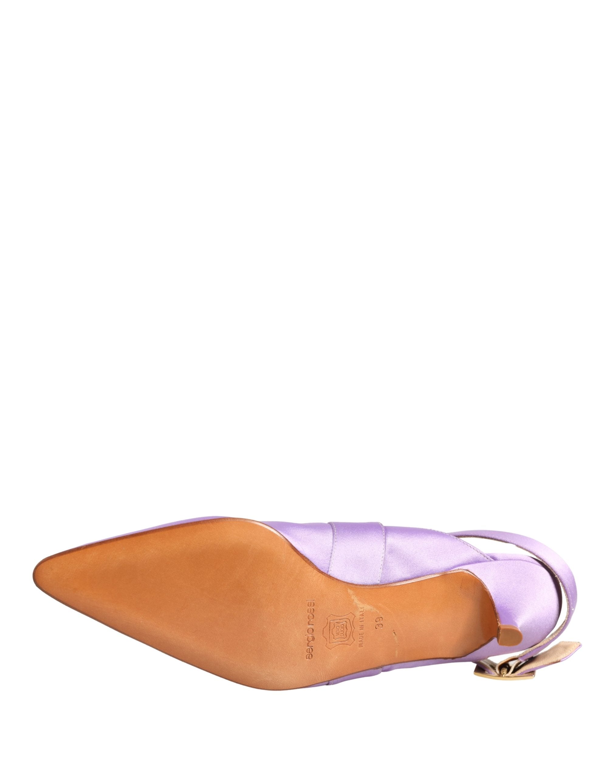 Dolce & Gabbana Purple Satin Sandals Shoes