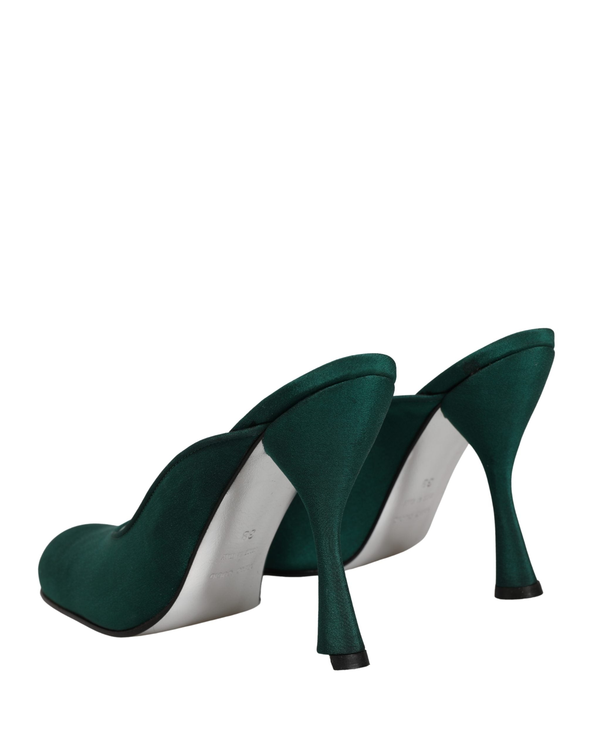 Dolce & Gabbana Green Suede Leather High Heel Pumps Shoes