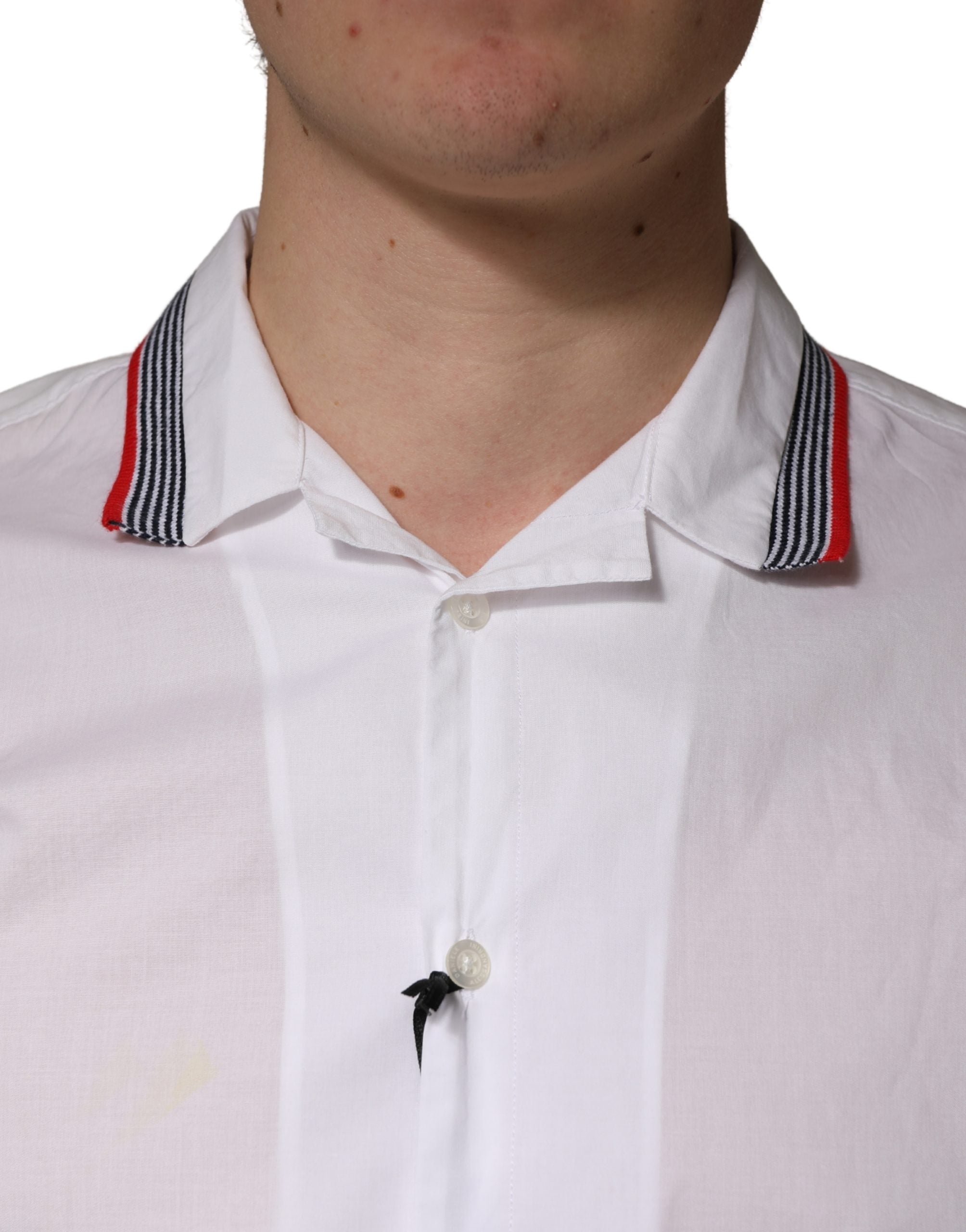 Daniele Alessandrini White Short Sleeves Button Down Shirt