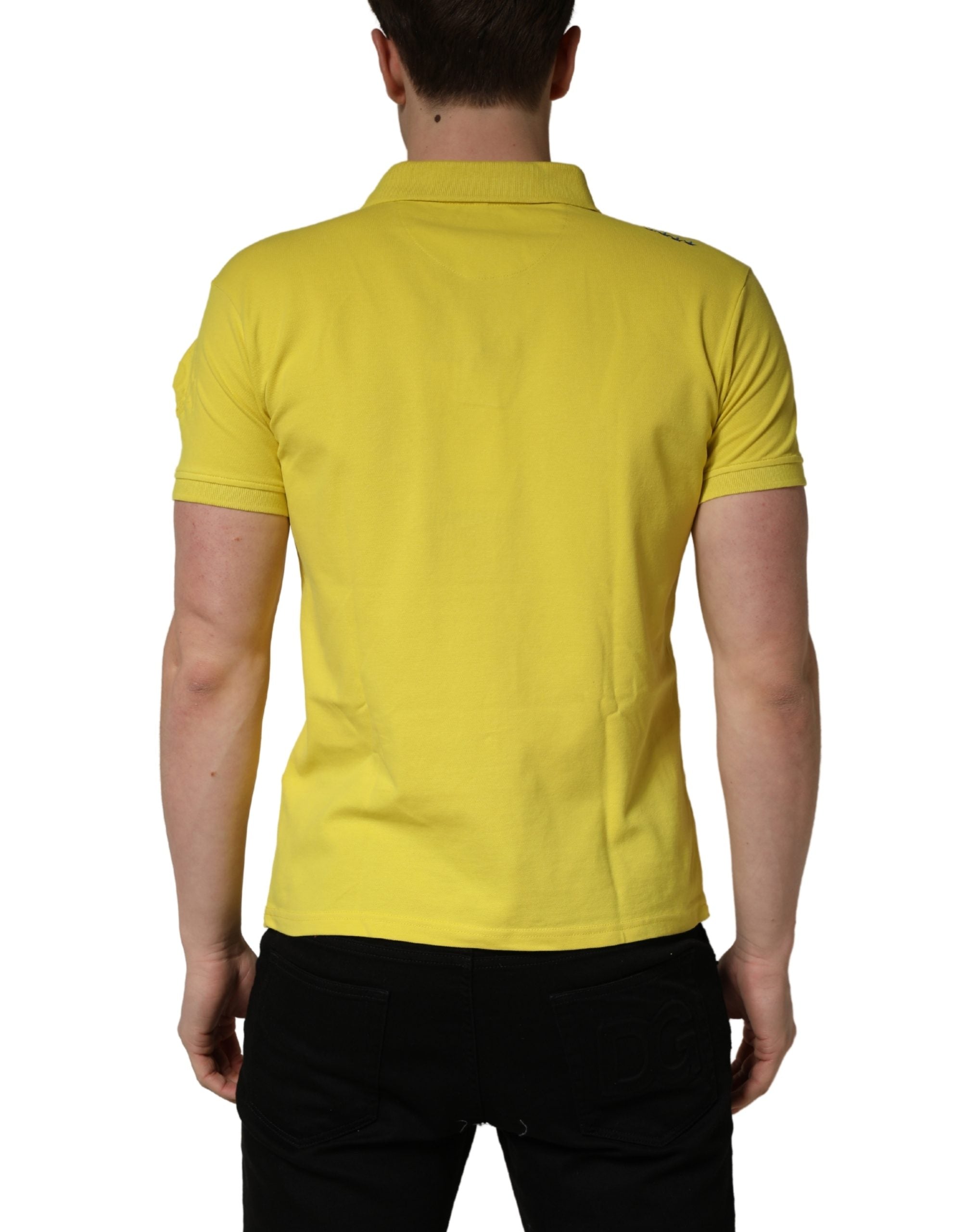 Invicta Yellow Short Sleeve Pique Men Cotton Polo Shirt T-shirt