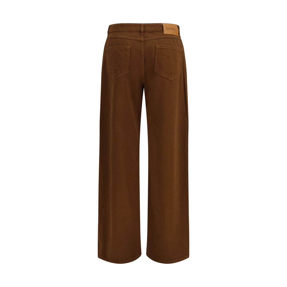 Max Mara Brown Cotton Pants