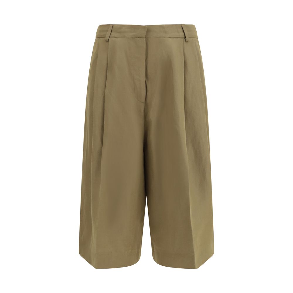 Fabiana Filippi Beige Viscose Cropped Pants