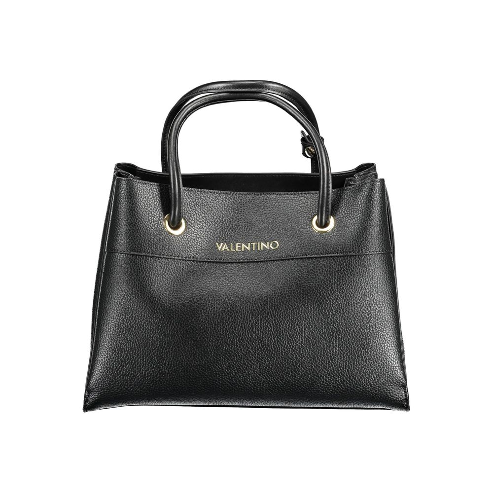 Mario Valentino Black Polyurethane Women Handbag LUNESCAPE