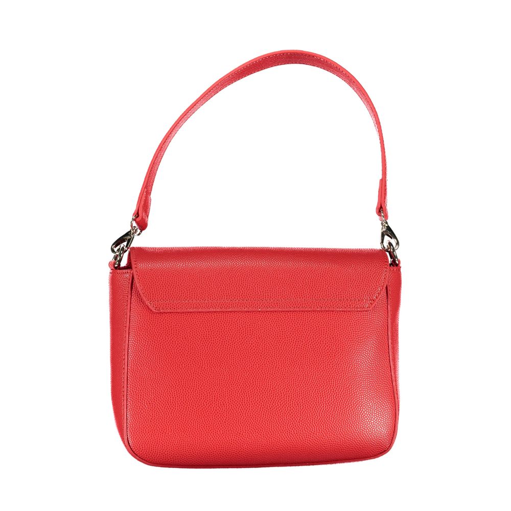 Mario Valentino Rosso Polyurethane Women's Bag with Removable Handles