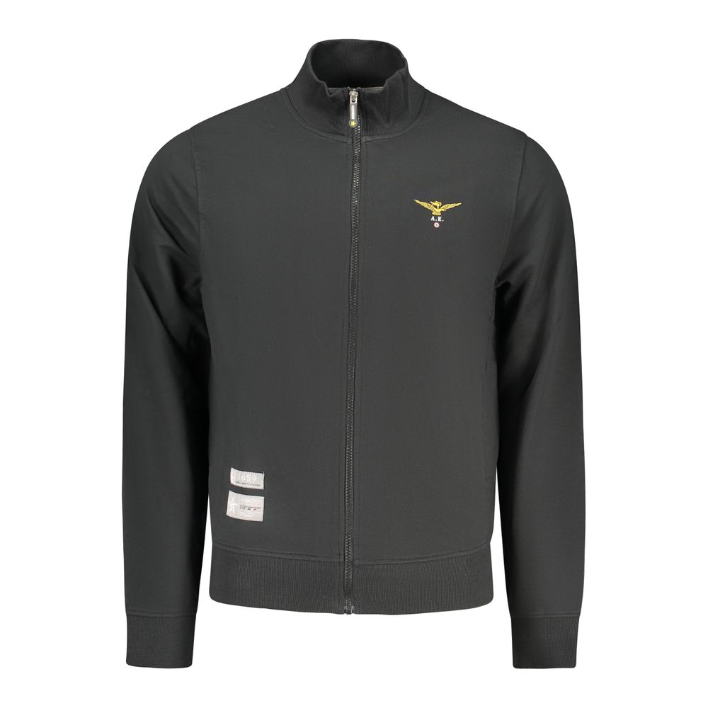 Accademia Militare Black Cotton Men Sweatshirt LUNESCAPE