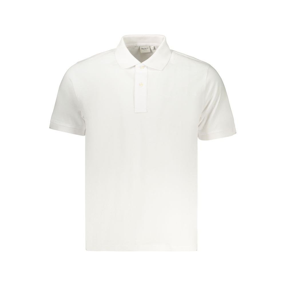 Pepe Jeans White Cotton Men Polo Shirt