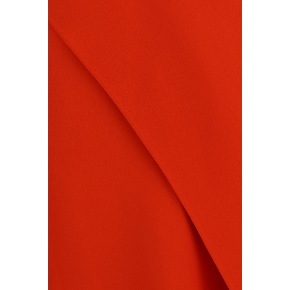 Balenciaga Red Silk Casual Dress