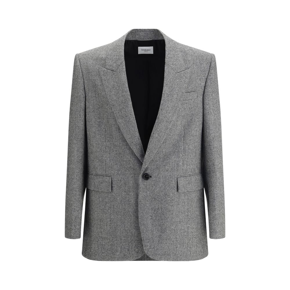 Saint Laurent Gray Wool Clothing LUNESCAPE