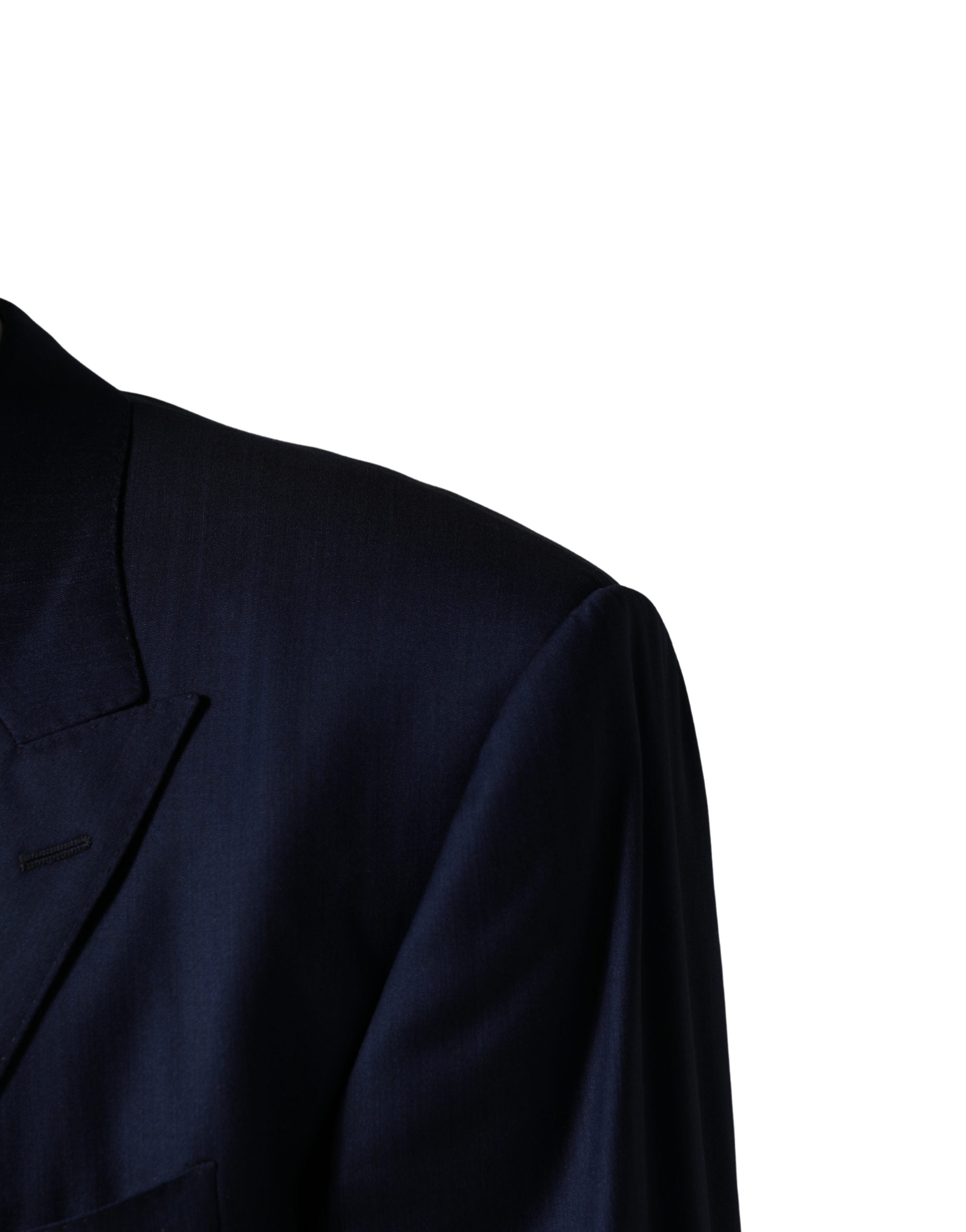 Dolce & Gabbana Blue Single Breasted 2 Button Suit Jacket