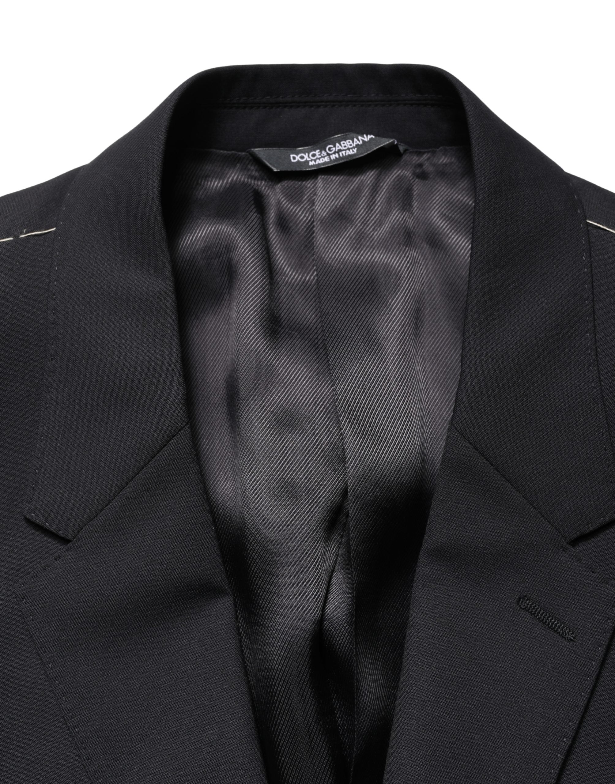 Dolce & Gabbana Blue Single Breasted 2 Button Suit Jacket