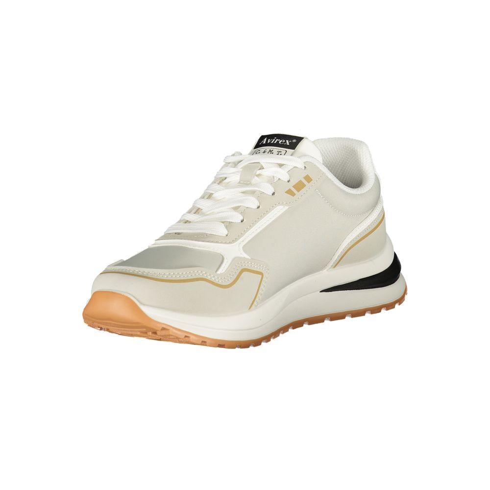 Avirex Gray Polyurethane Men's Sneaker
