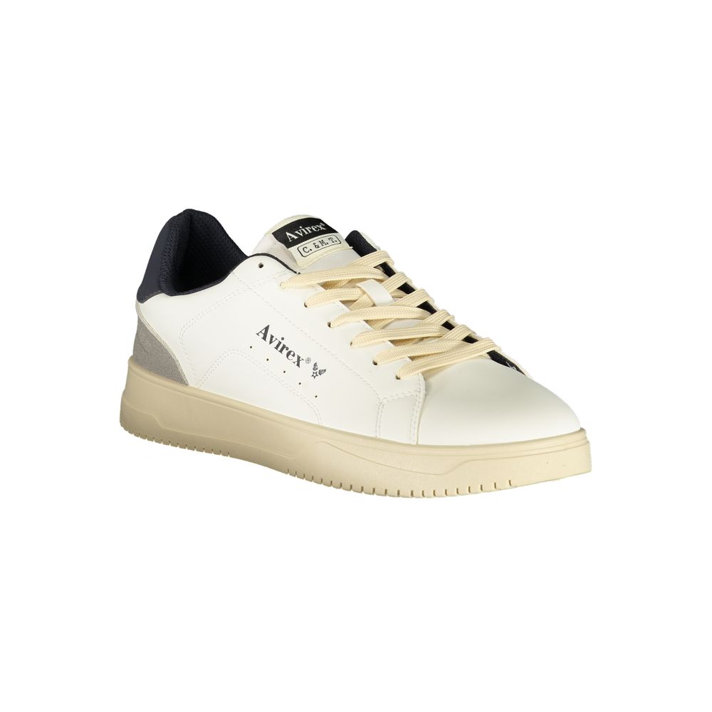 Avirex White Polyurethane Men's Sneaker